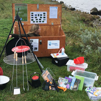 Naturkasse kan lånes gratis ved Odense Fjord hos Grejbank Fyn / Skibhusgården natur- og friluftscenter