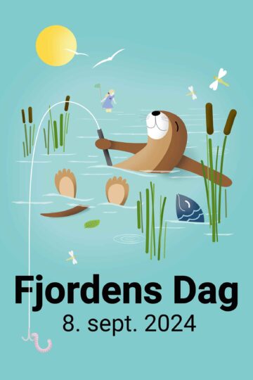 Fjordens Dag plakat_2024_Tine Faurholdt Fjordens Dag 2024. Designet af Tine Faurholdt